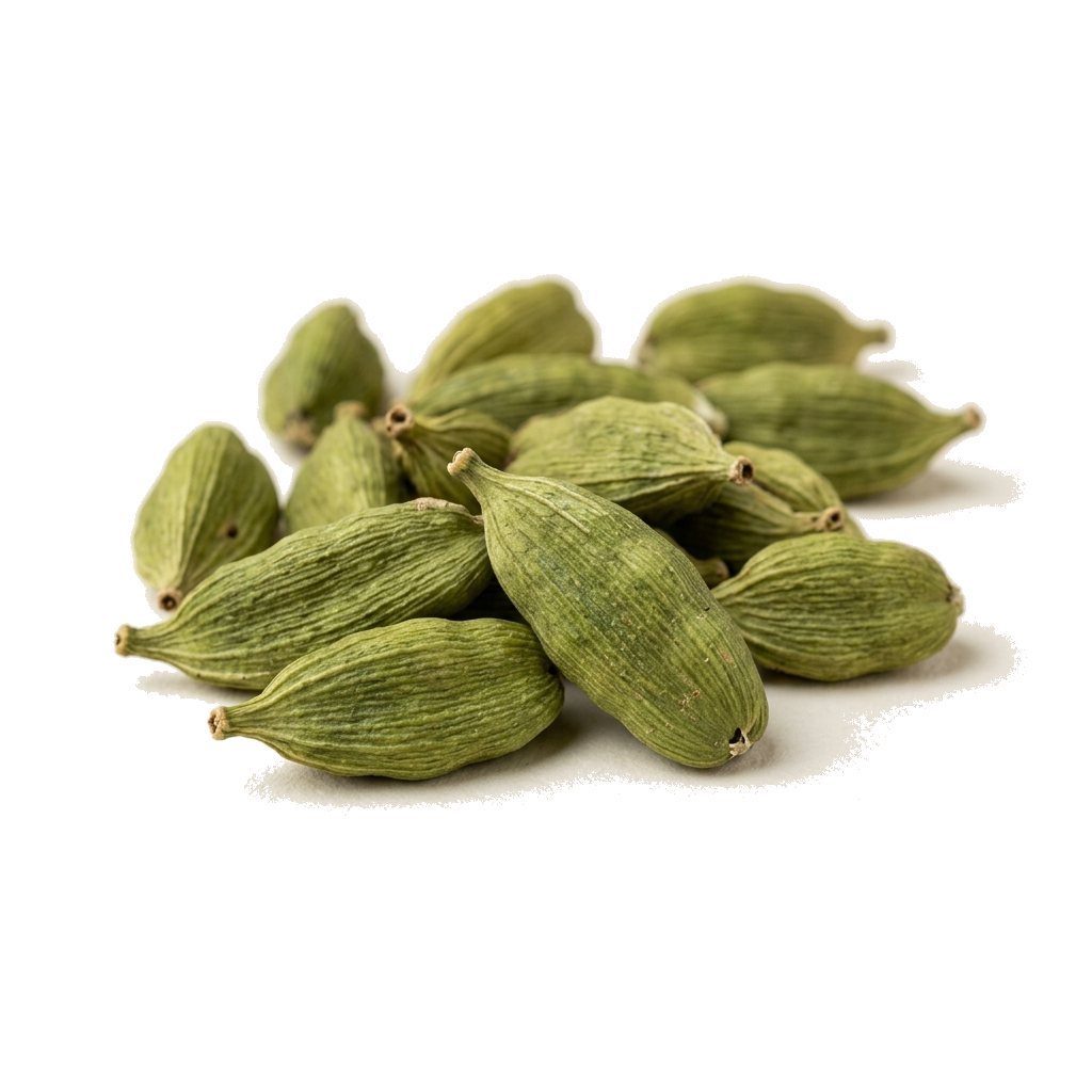 Green Cardamom Pods and Plantation