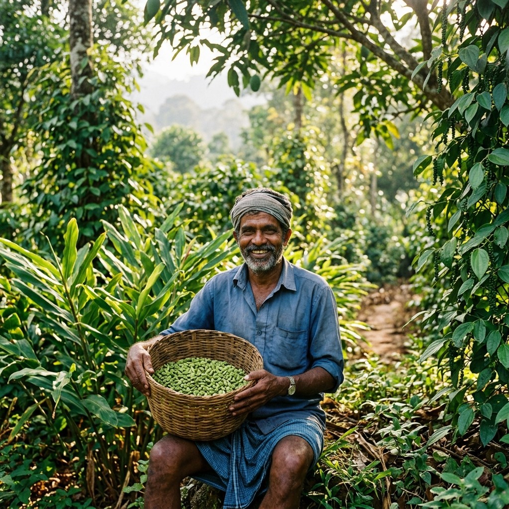 Kerala Spice Plantation Farmer Documented Sourcing