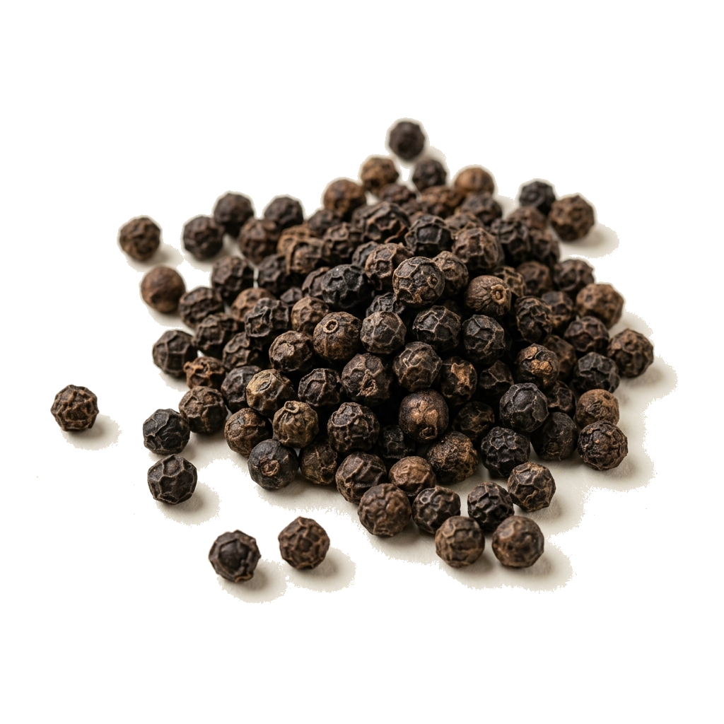 Black Pepper Peppercorns and Vines